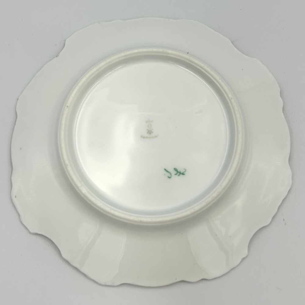 Antique Oscar Schlegelmilch Germany Porcelain Plates Set of 8 Pink Poppy Floral - Picture 14 of 16